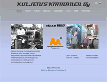 Tablet Screenshot of kuljetuskirmanen.com